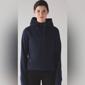 Lululemon Fleece be true hooded sweatshirt hoodie inkwell navy blue size 8